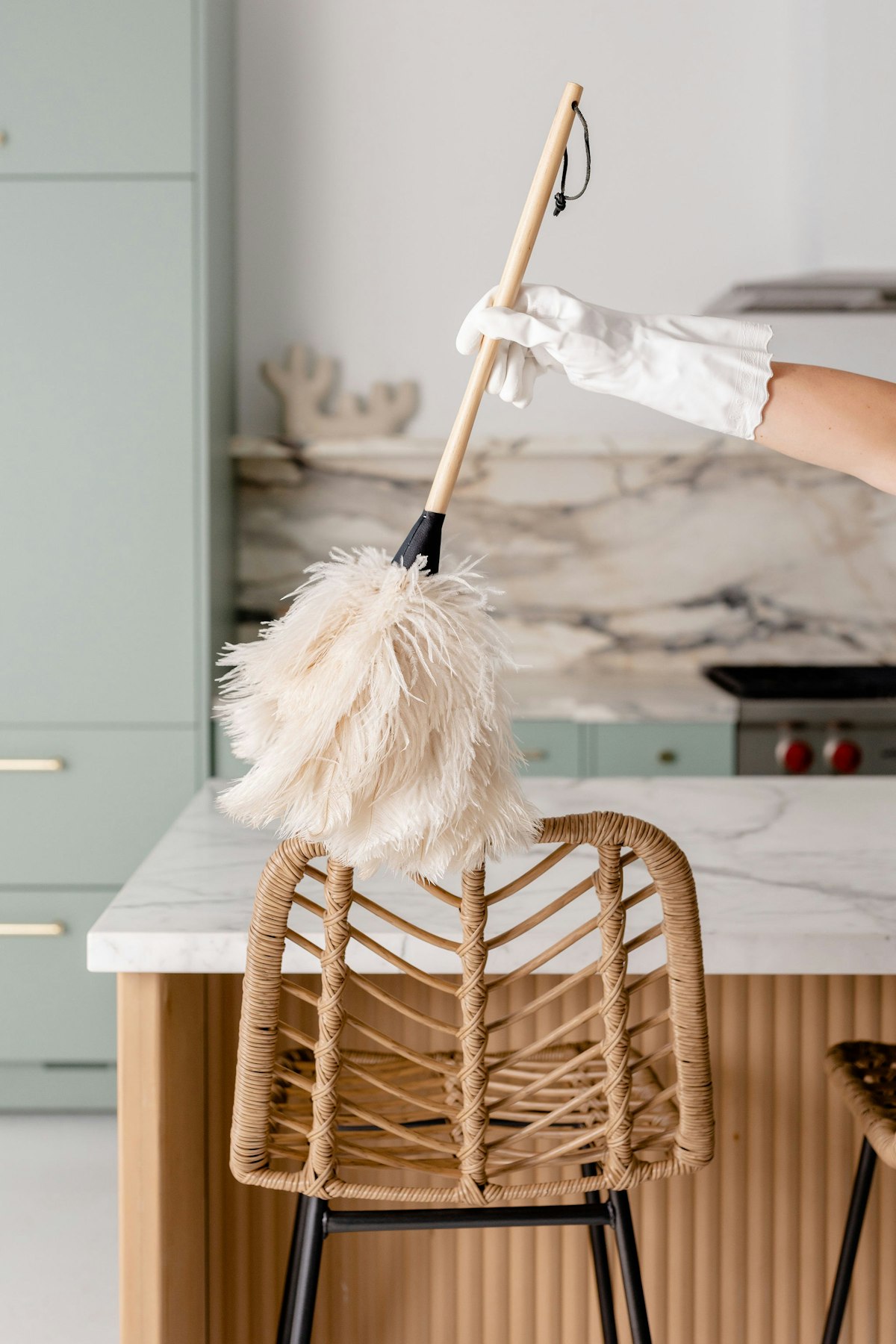 Dee's Cleaning MA professional cleaner in action